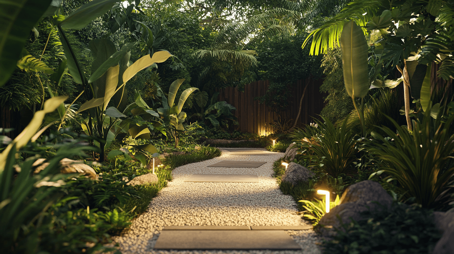 Opzioni creative per l'illuminazione dei vialetti del giardino