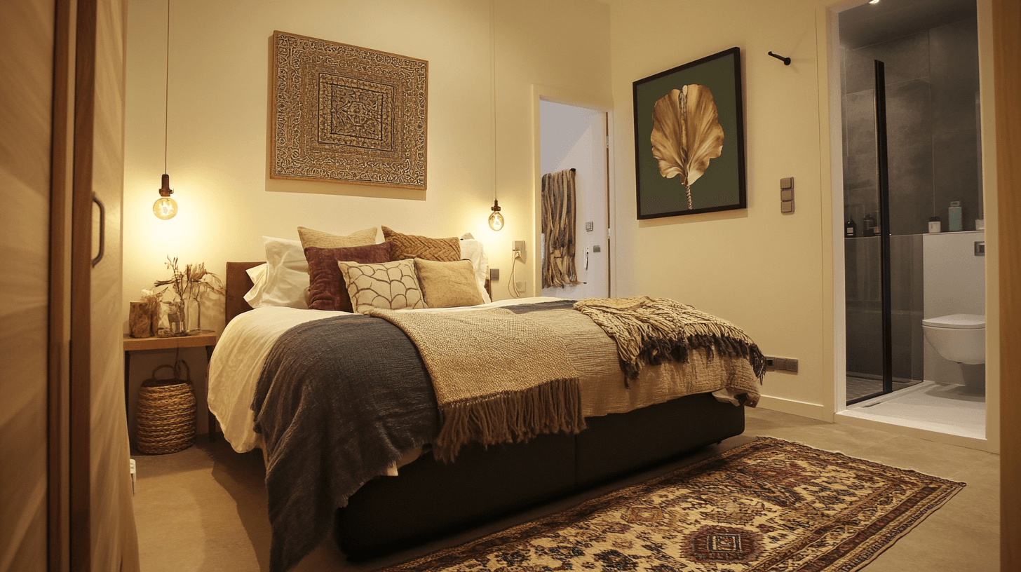 Consigli di decorazione per una camera da letto elegante con bagno en suite