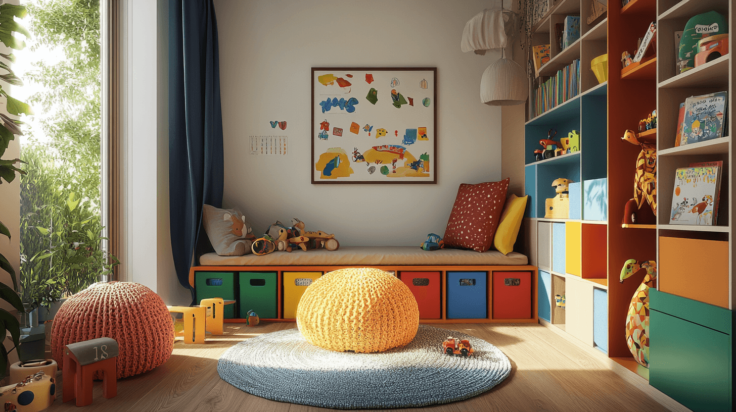 Cameretta con area giochi integrata: unire ordine e divertimento