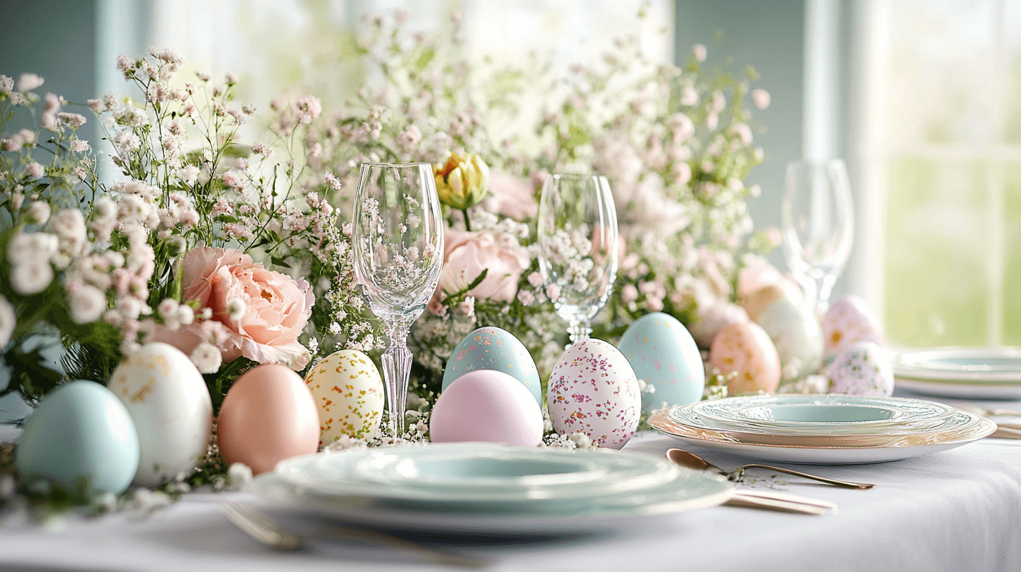 Decorazioni da tavola per la festa di Pasqua