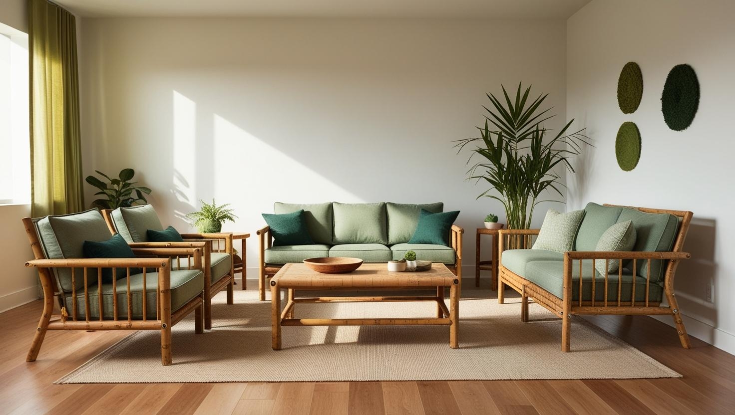 Idee di arredamento e tendenze di design con mobili in bambù, sughero e canapa