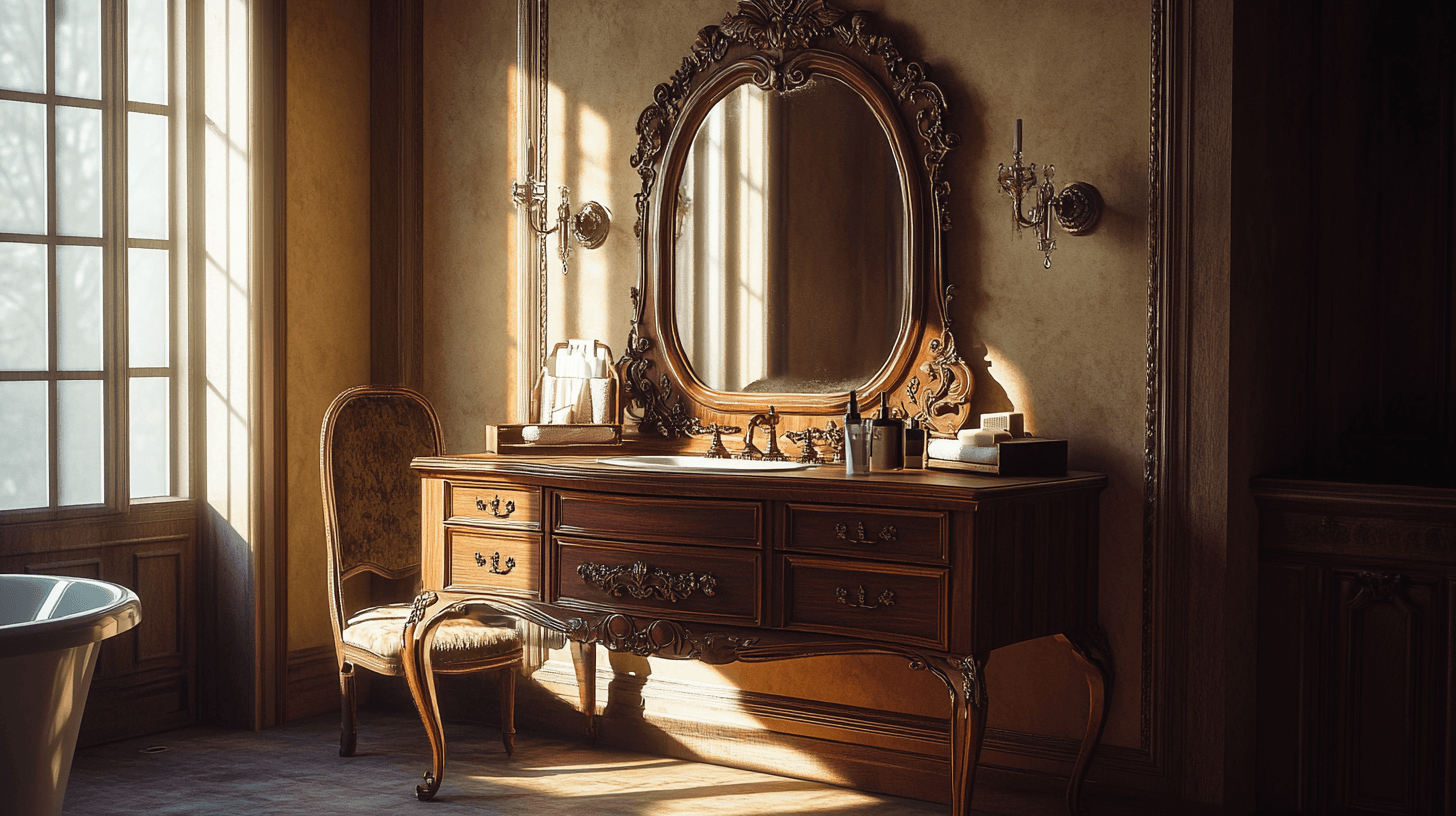 Mobili in stile vintage per il bagno