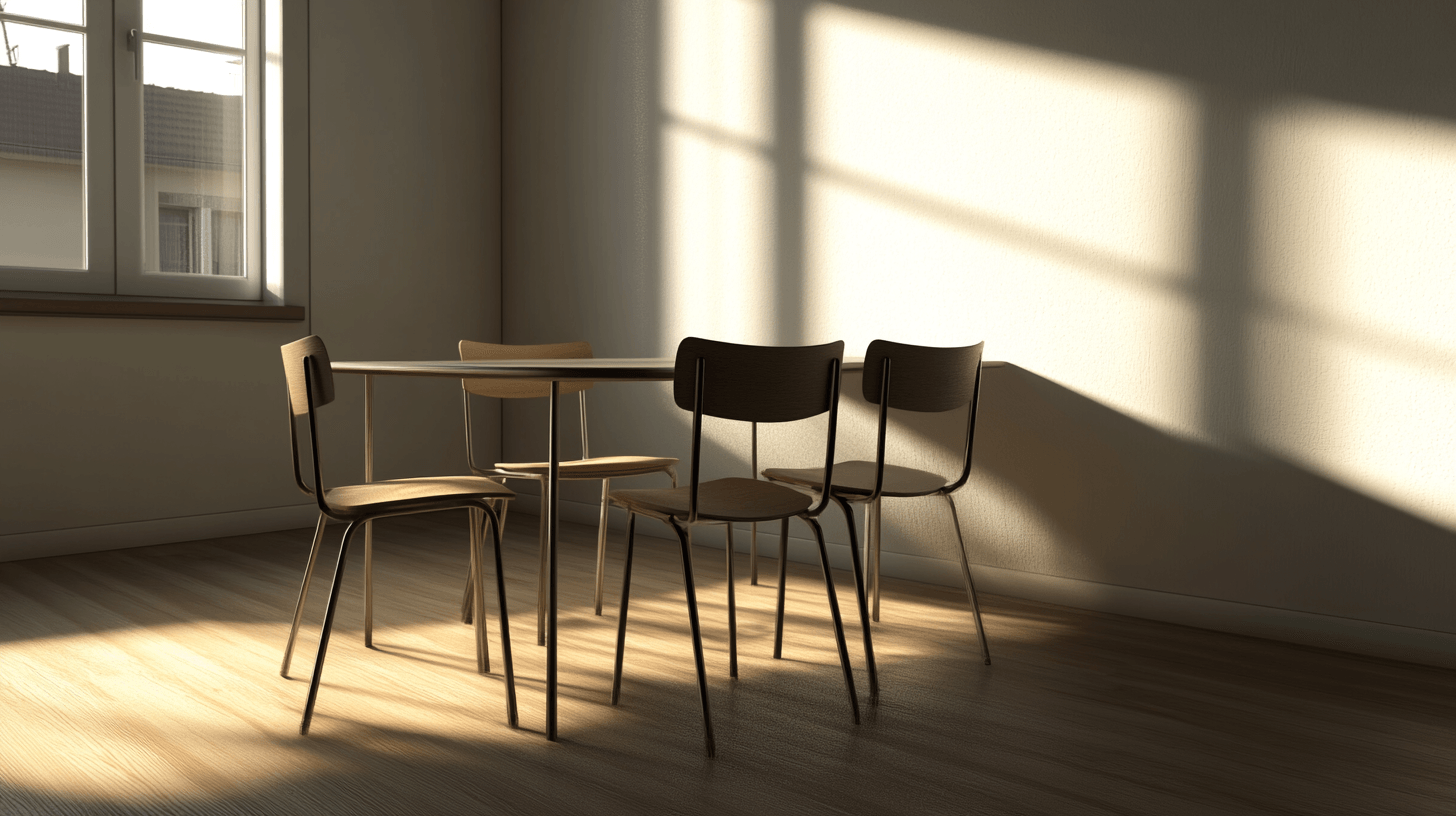 Mobili minimalisti per la sala da pranzo