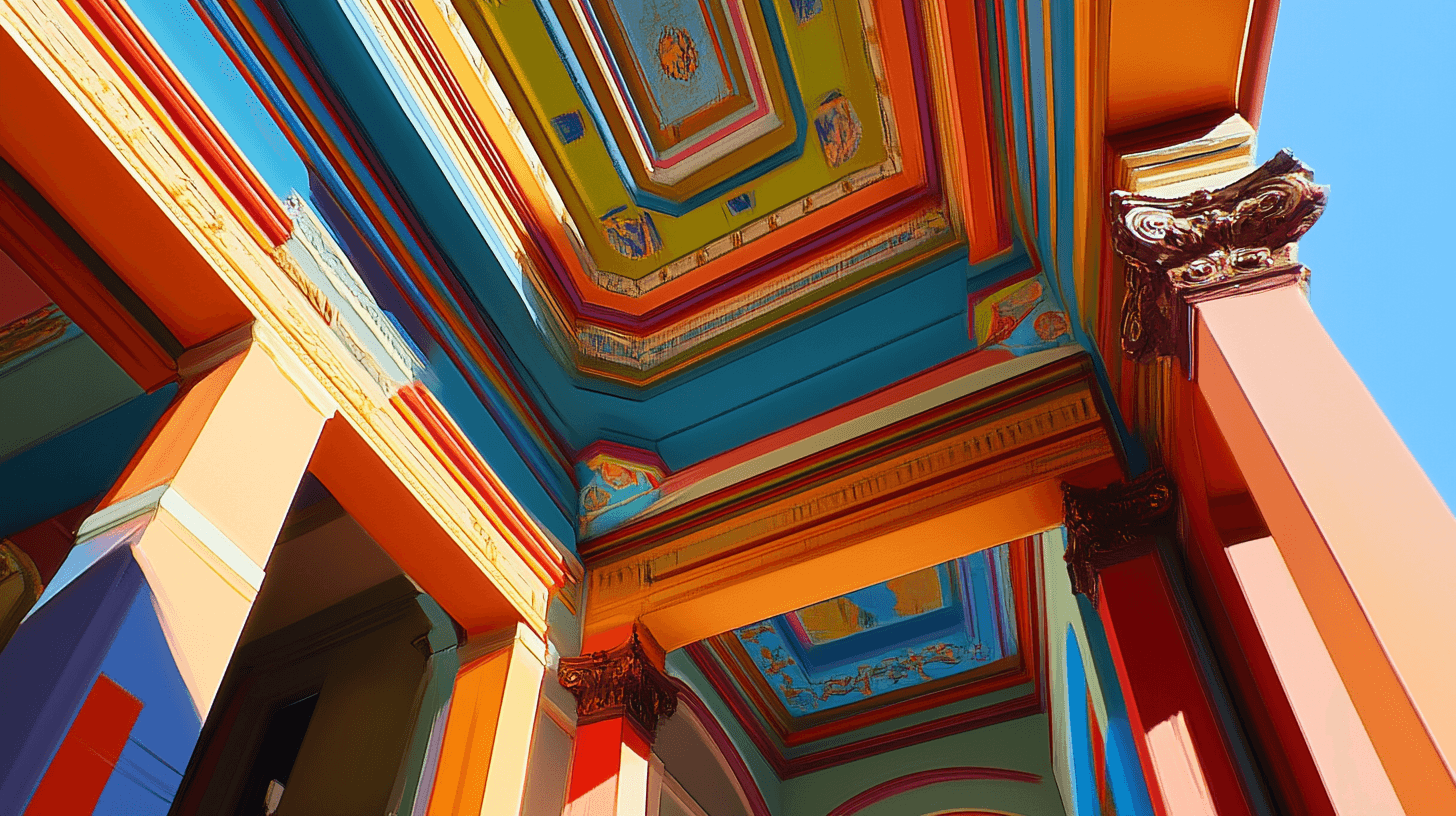 Tecniche per progettare soffitti colorati