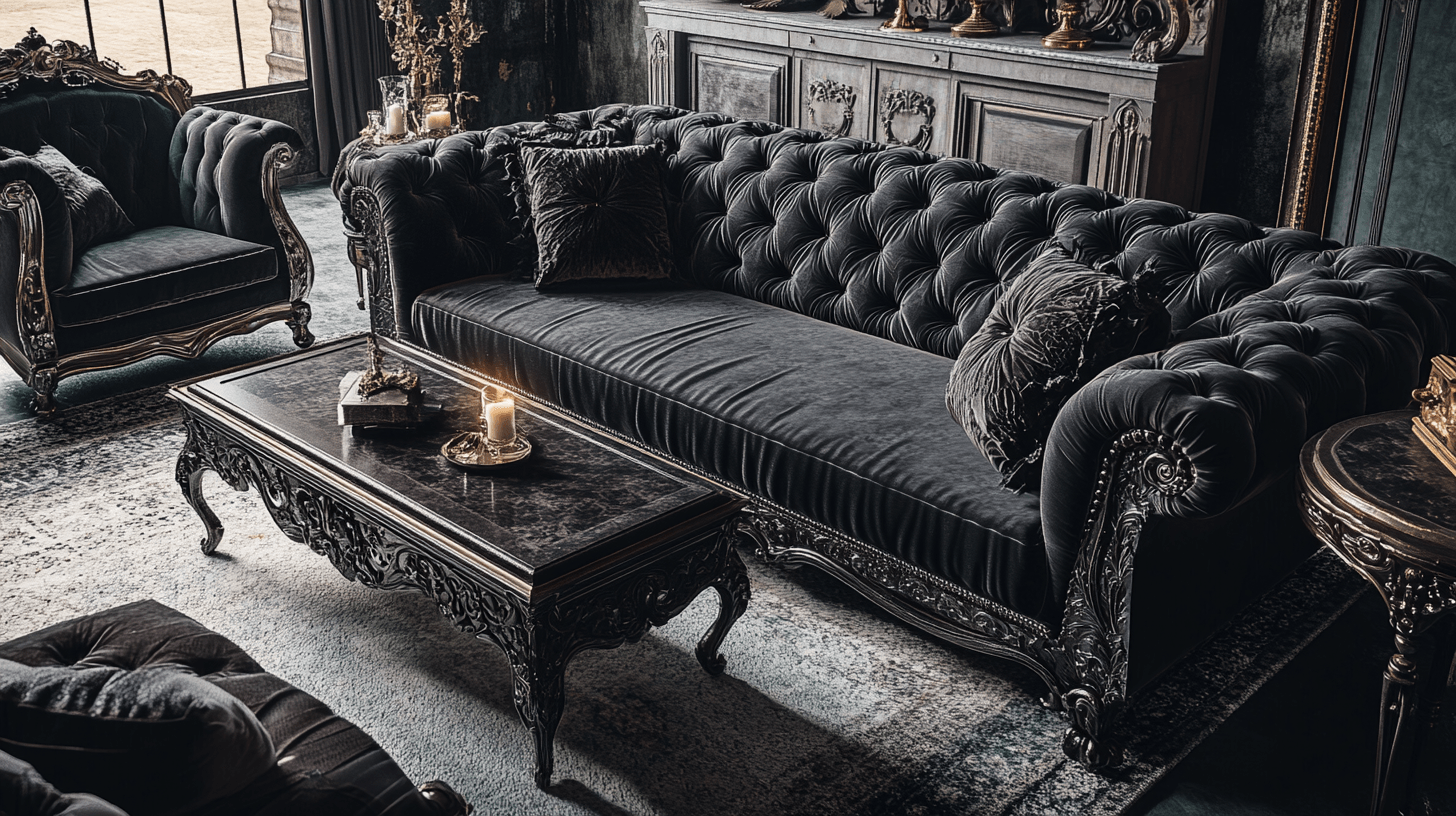 Mobili in stile Gothic Chic: Scuro e opulento