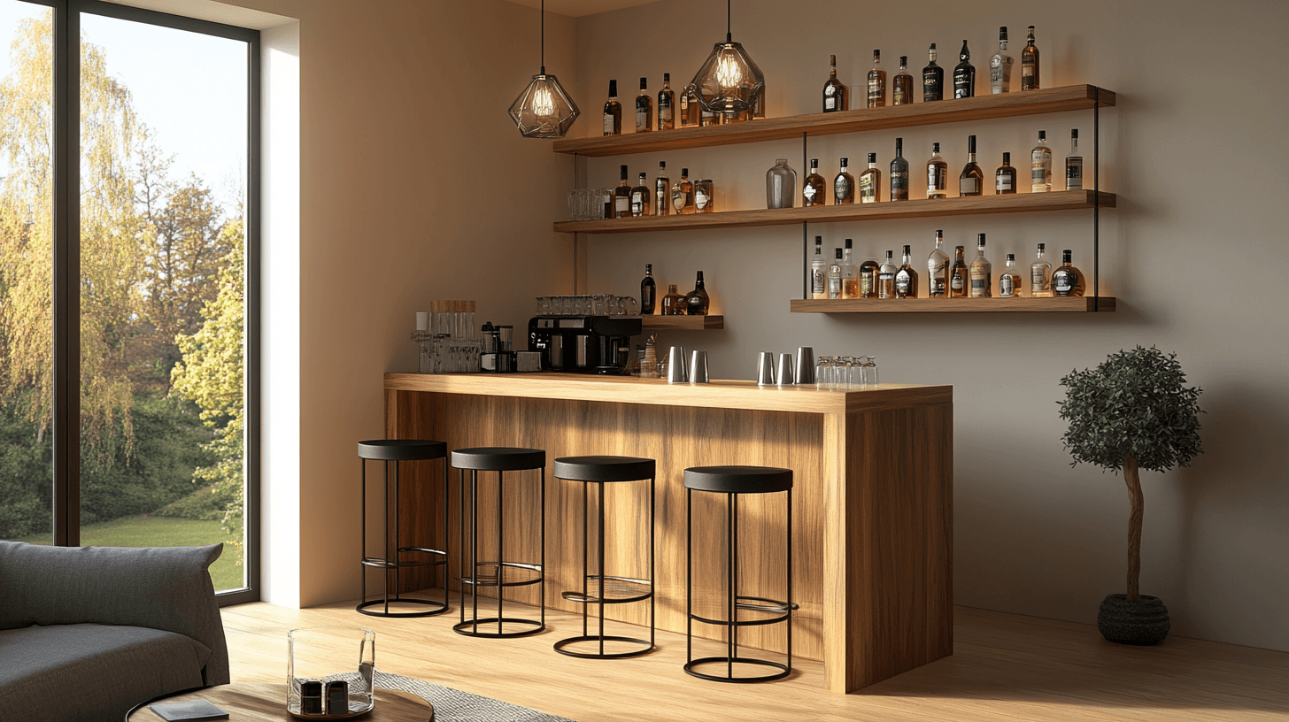La scelta giusta dei mobili per il tuo bar in soggiorno