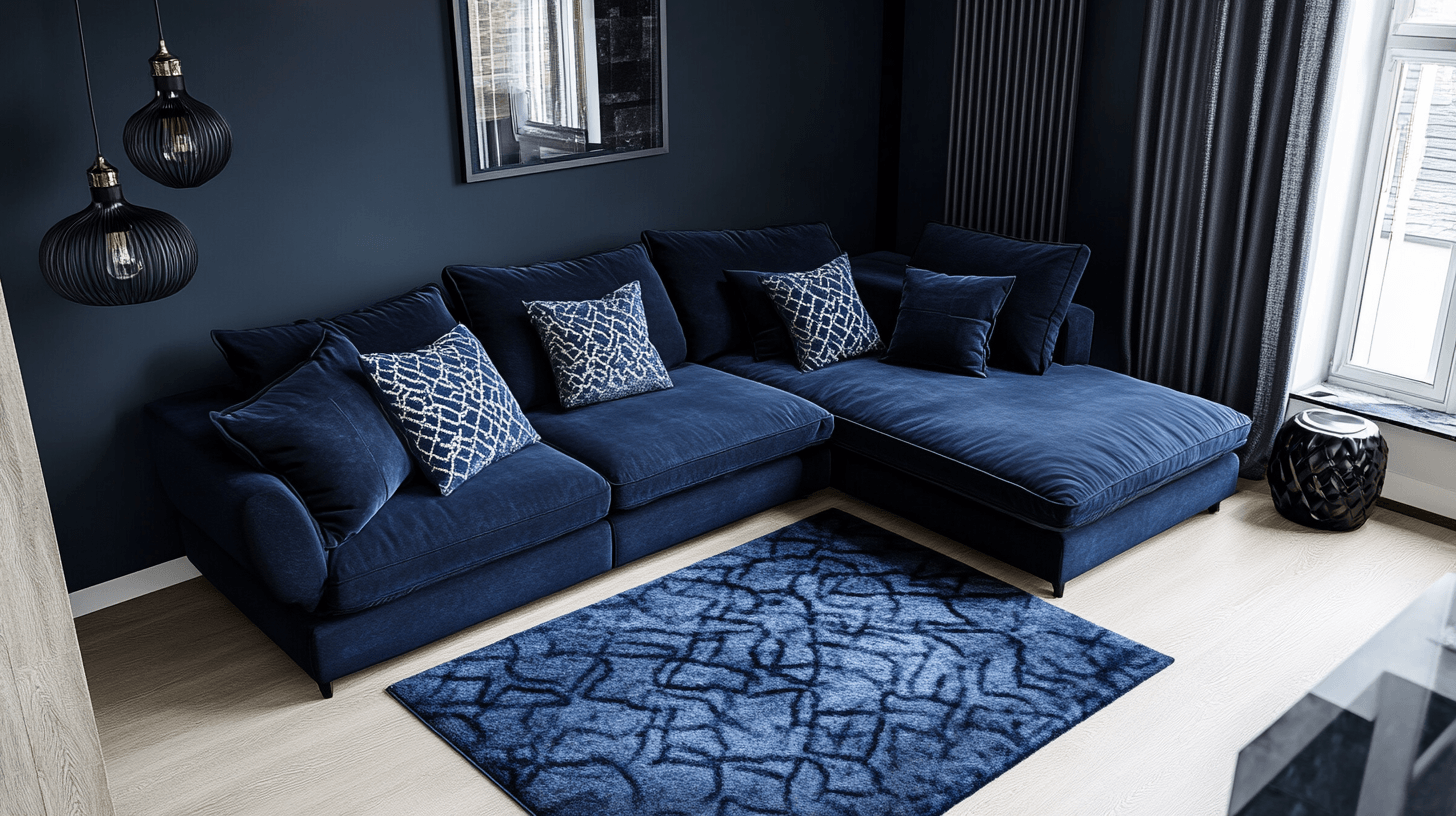 Accenti blu scuro: Freschi e rilassanti allo stesso tempo