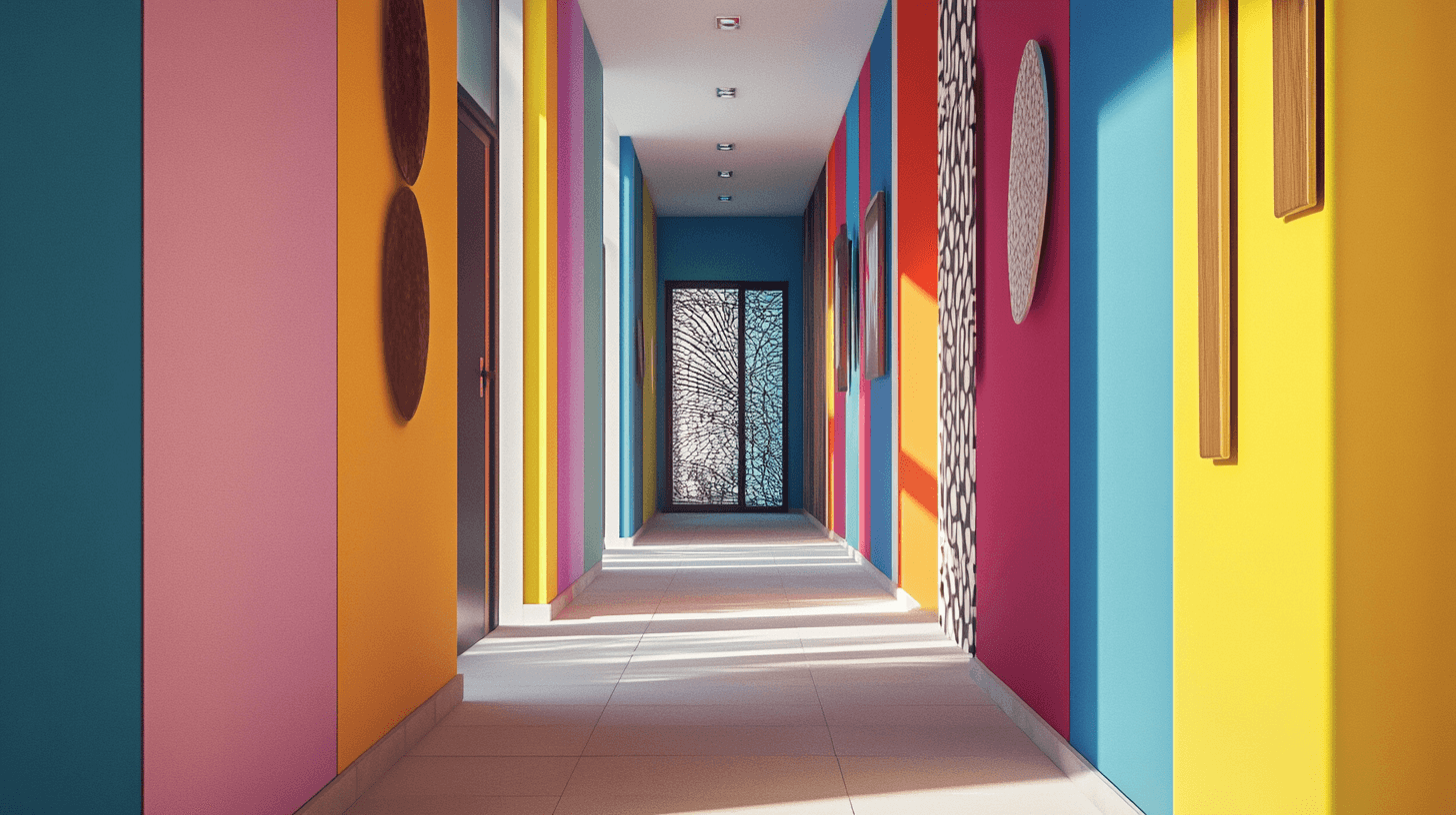 Progettazione del colore nel corridoio: Creare accenti con i colori