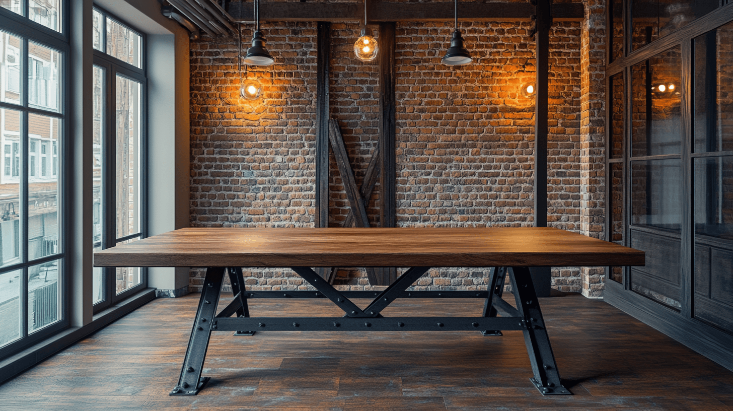 Sala da pranzo in stile industriale: metallo e legno per un look distintivo