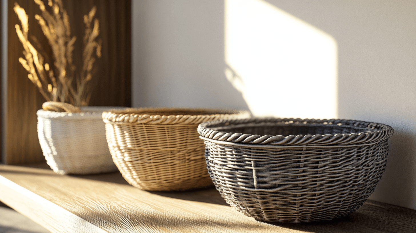 Cesti decorativi come parte dell'arredamento d'interni