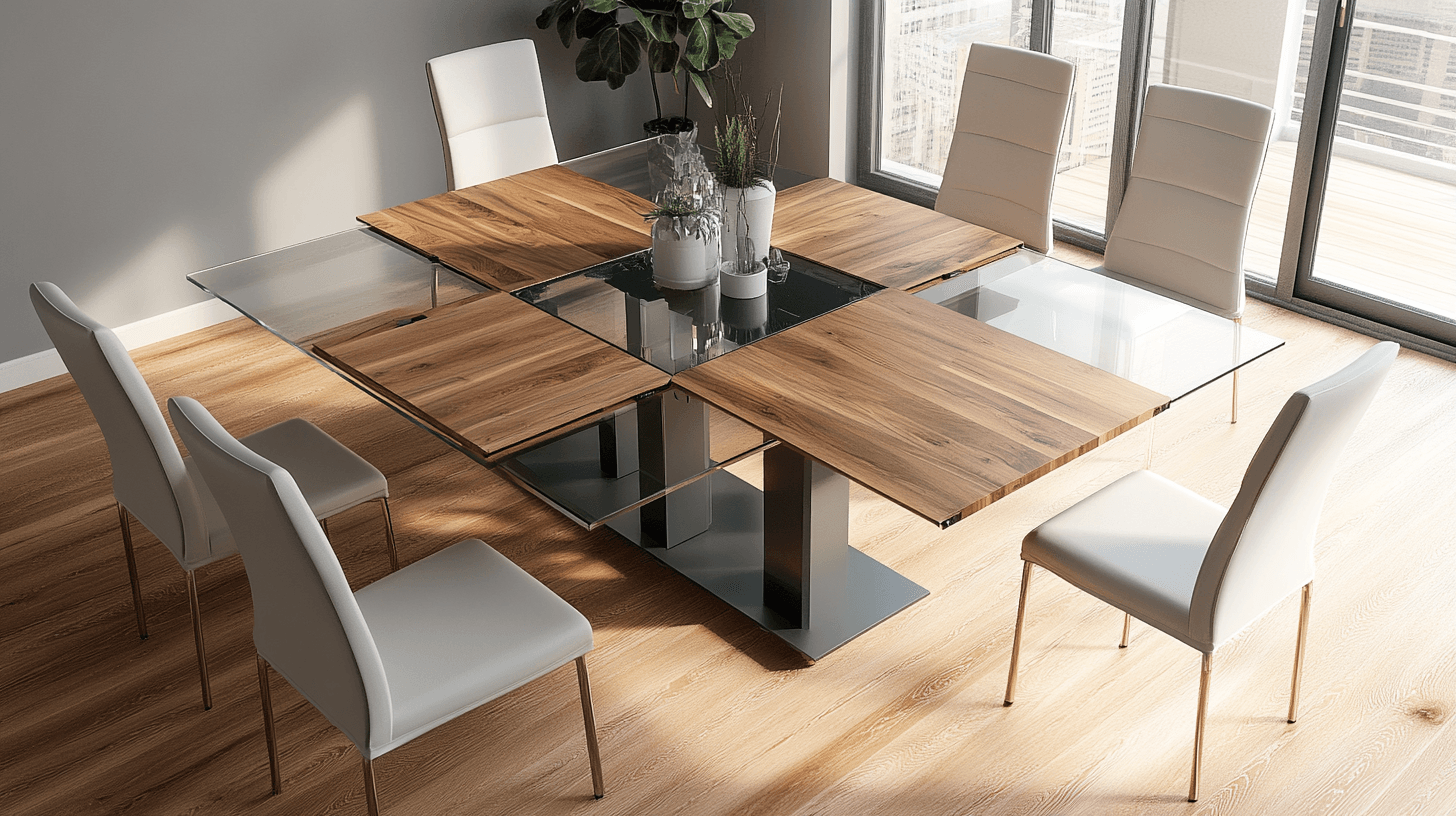 Materiali e design per tavoli da pranzo allungabili