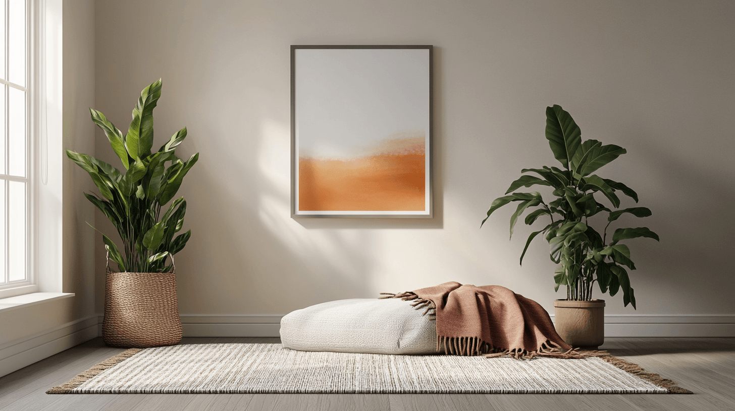 Decorazione nel soggiorno scandinavo: Meno è di più