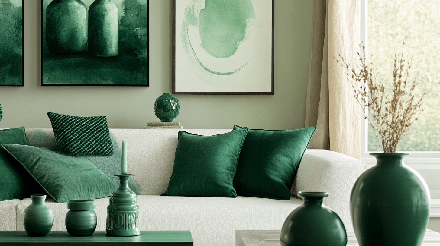 Decorazione in verde smeraldo: dare accenti
