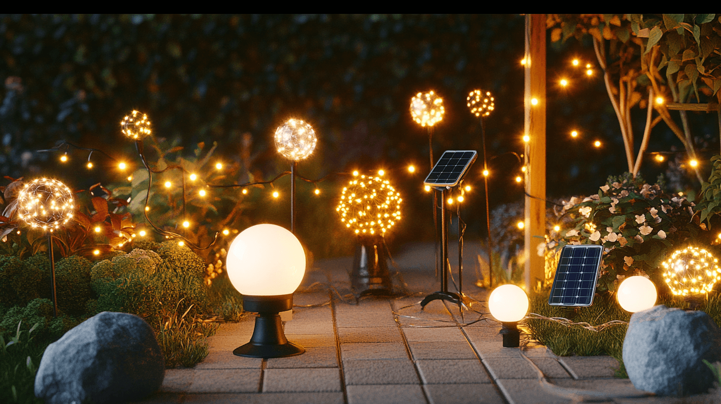 Diverse tipi di catene luminose per il giardino