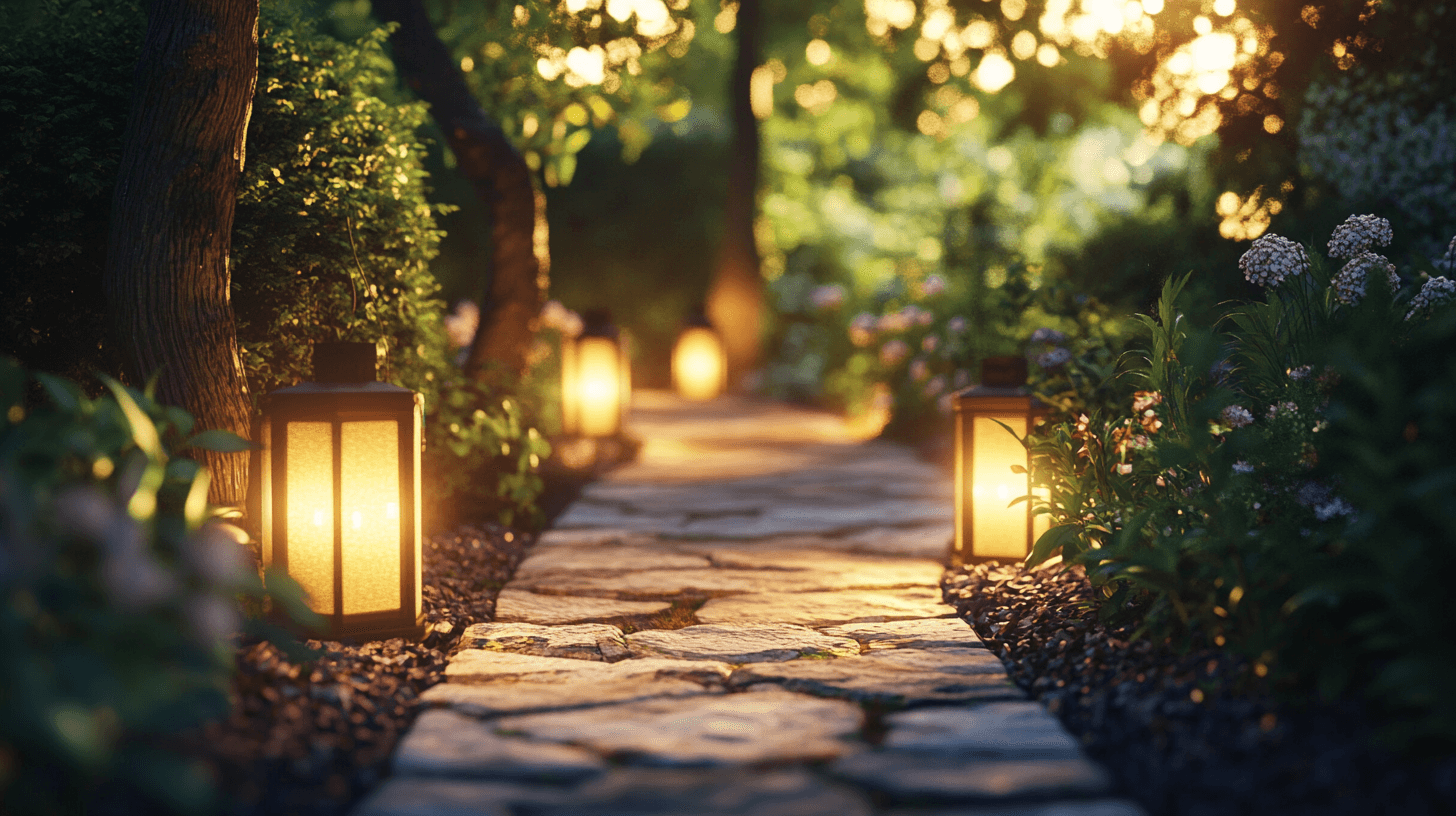 Idee creative per posizionare le lanterne in giardino