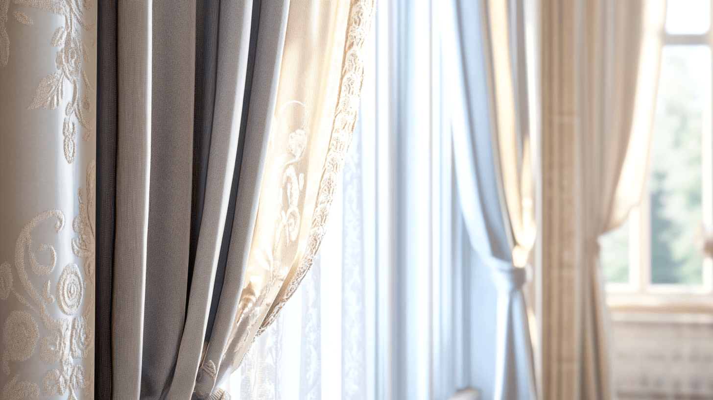 Combinazione di tende con altri elementi decorativi
