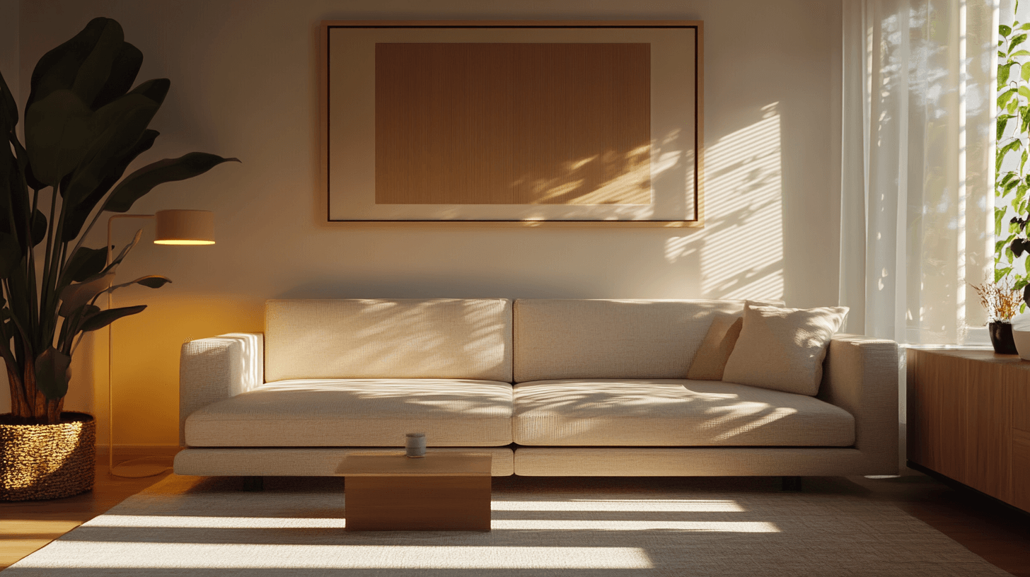 Decorazione nel soggiorno minimalista: Meno è di più