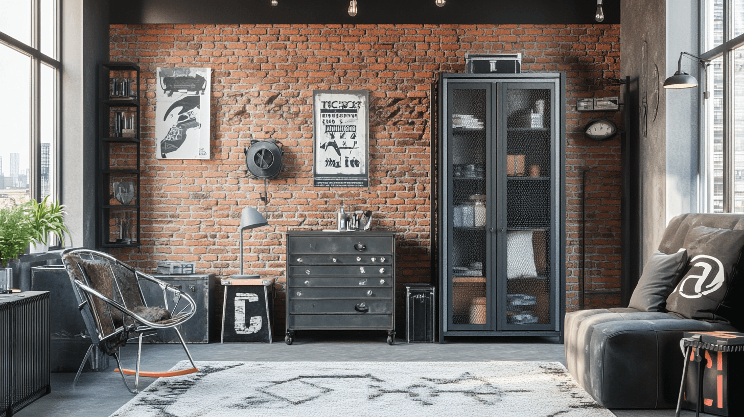 Cameretta in stile industriale: Design cool per adolescenti