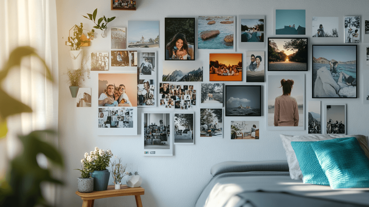 Creare pareti fotografiche: Presentare ricordi personali con stile