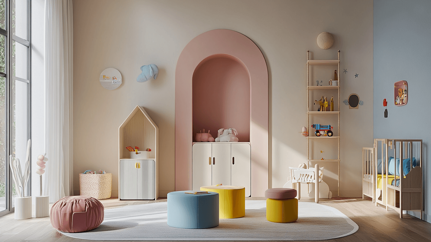 Cameretta per bambini di diverse fasce d'età: Flessibile e funzionale