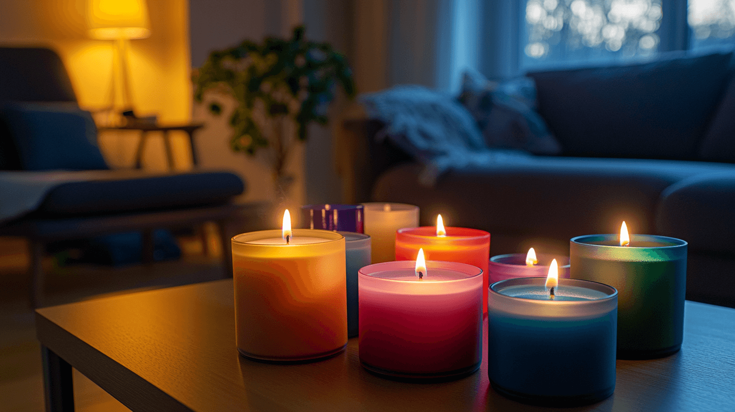 Candele colorate: Accenti vivaci per il tuo soggiorno