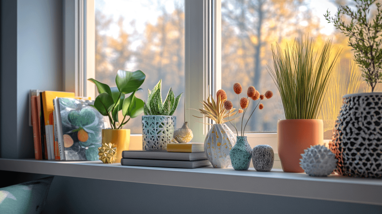 Decorazioni per davanzali: utilizzare con stile piccole superfici