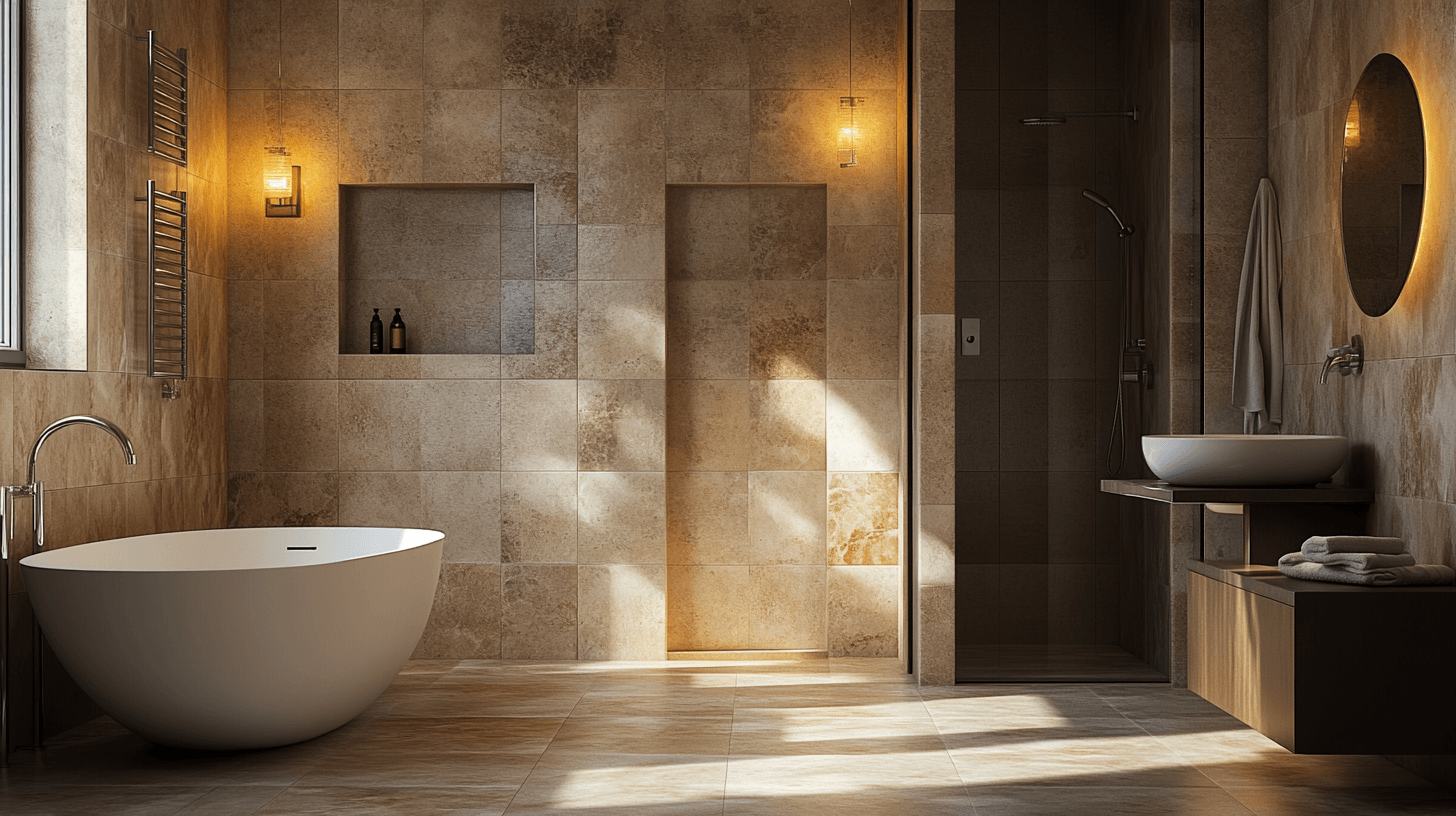 Pietra naturale nel bagno: eleganza incontra la durata