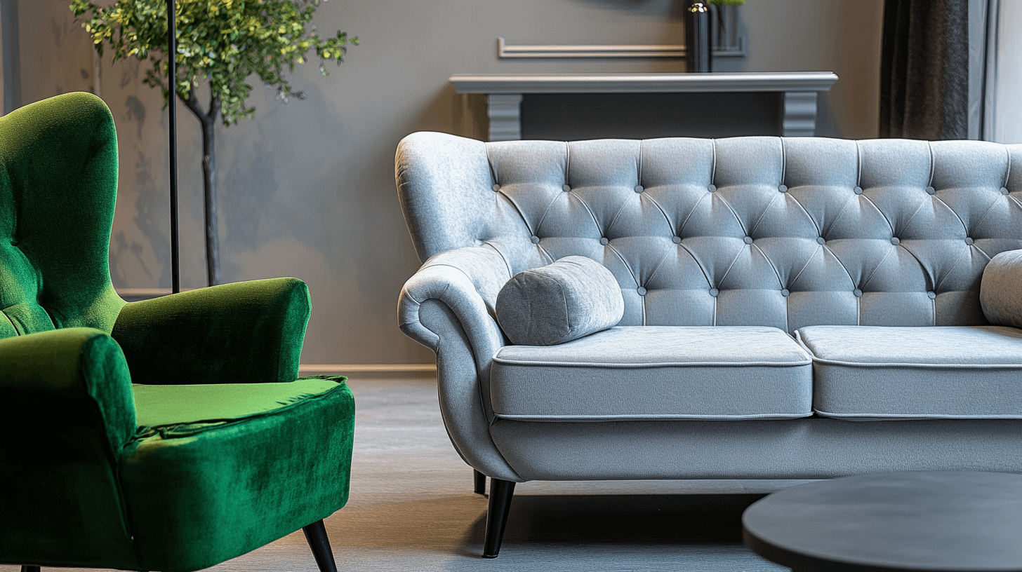Mobili in grigio e verde: Aggiungere accenti eleganti