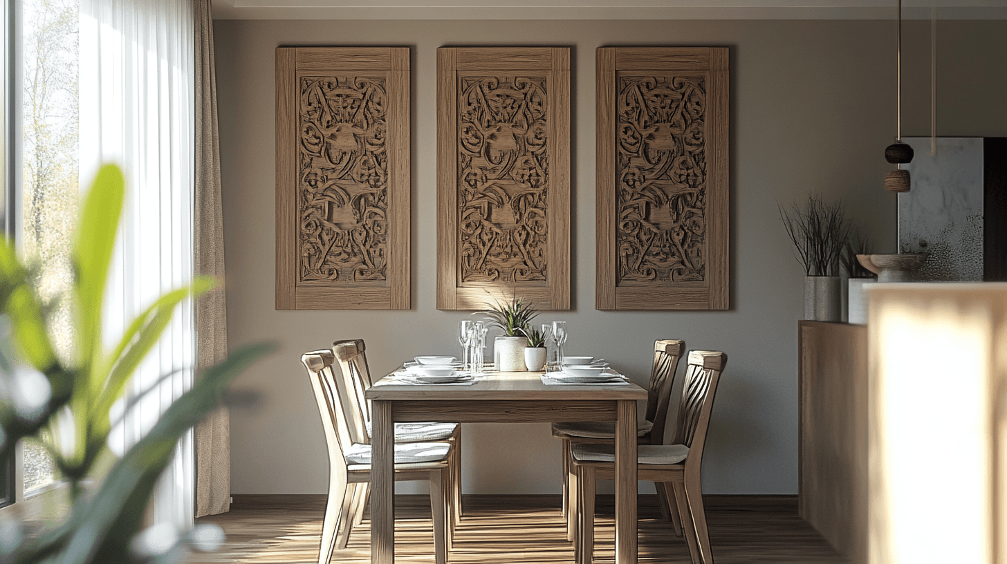 Elementi decorativi in legno per un'atmosfera accogliente