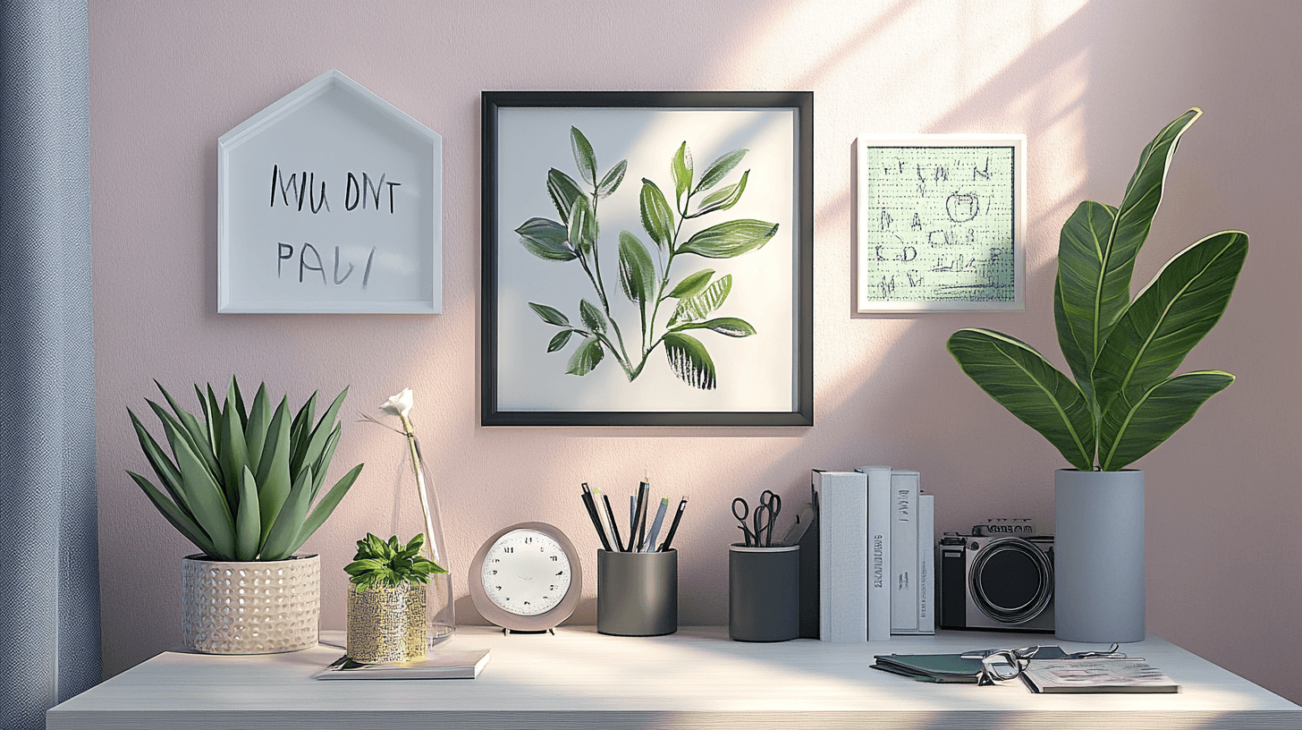 Decorazione ispiratrice per piccoli Home-Offices