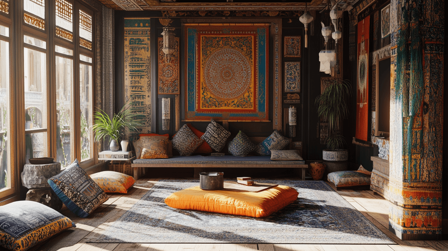 Decorazione in stile Fusion: Diversità culturale nei dettagli