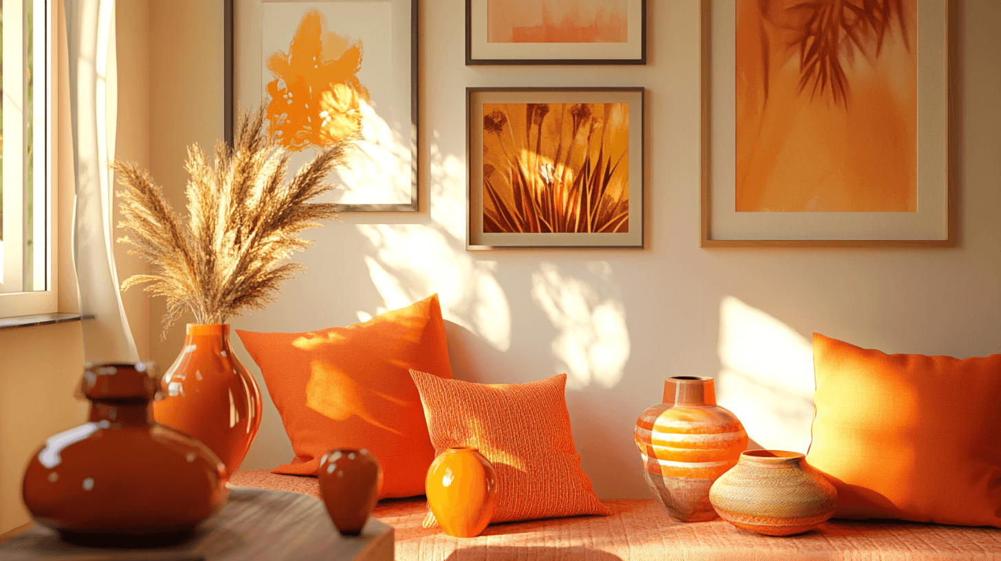 Accenti decorativi in arancione