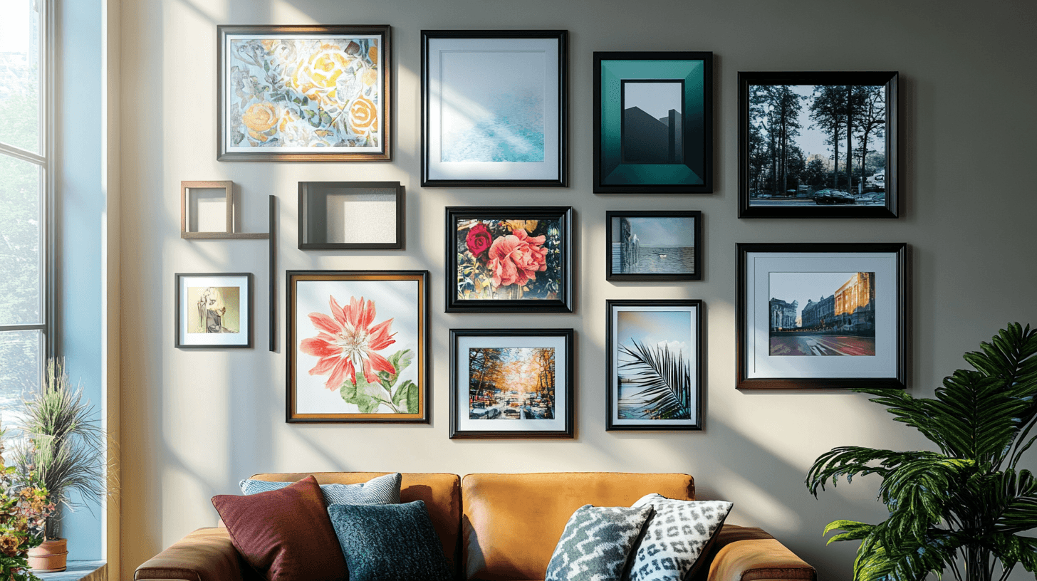 Usare cornici in modo creativo: mettere in scena arte e foto con stile
