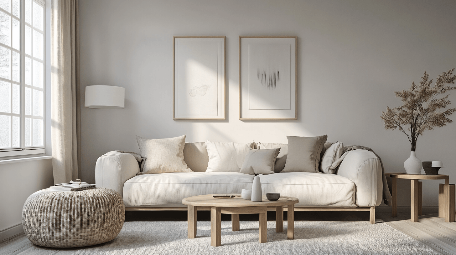 La palette di colori perfetta per un soggiorno scandinavo