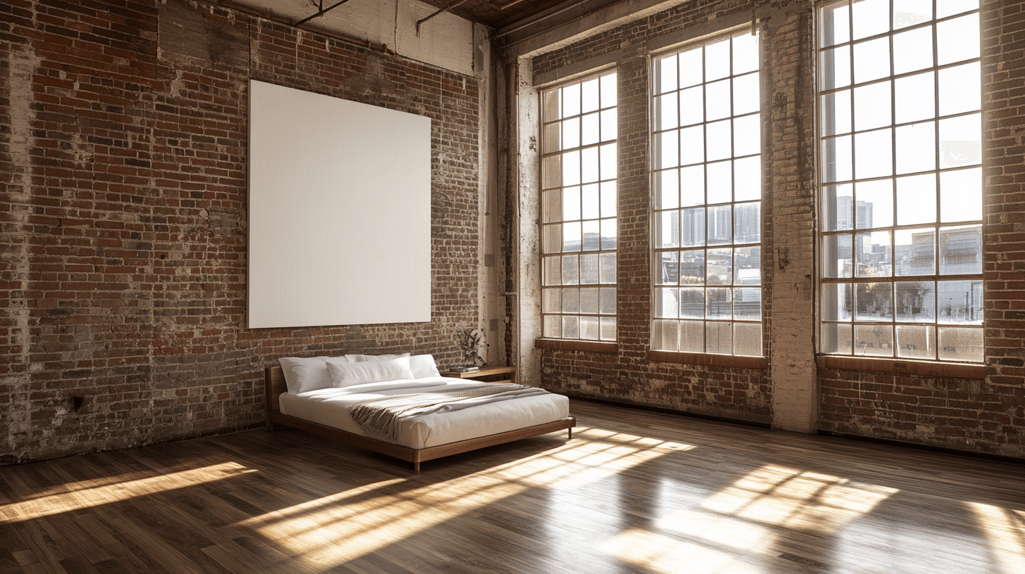 Mobili per la camera da letto del loft
