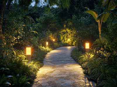Illuminazione per vialetti da giardino: funzionalità e atmosfera