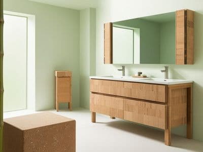 Cresciuto rapidamente, abitato in modo sostenibile: Mobili in bambù, sughero e canapa